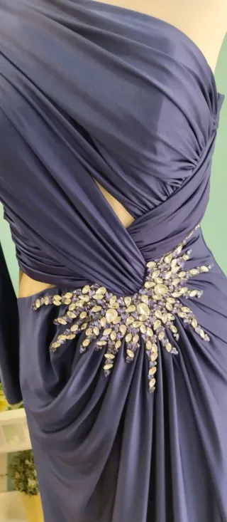 Vestido de fiesta azul marino 