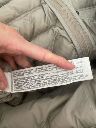 Plumífero Mango Beige Talla S