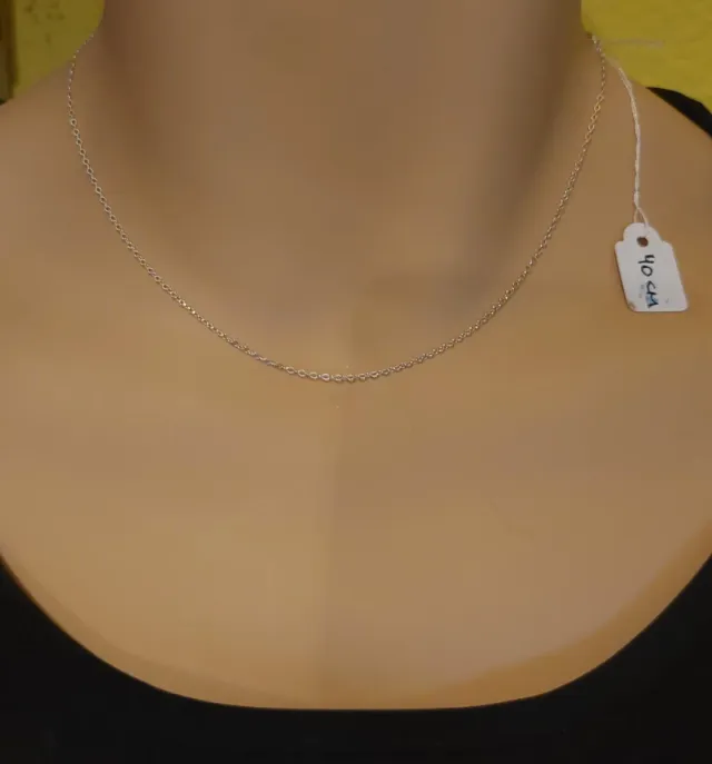 Cadena de 40cm de Plata de Ley 