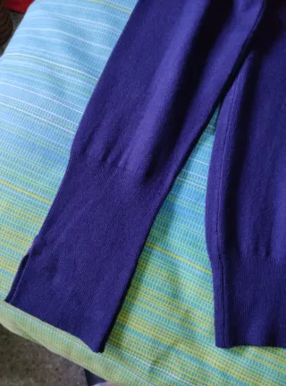 Jersey Zara cuello Perkins azul