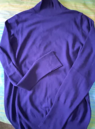 Jersey Zara cuello Perkins azul