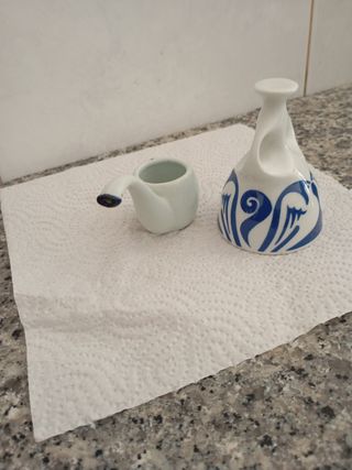 Adornos Sargadelos Cerámica Azul y Blanco