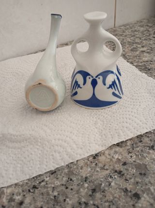Adornos Sargadelos Cerámica Azul y Blanco