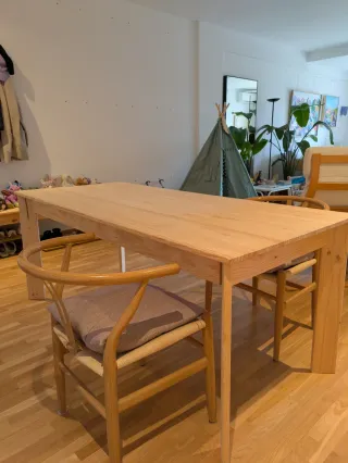 Mesa de comedor de madera 180 cm