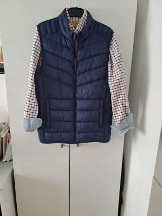 Conjunto Chaleco y Camisa Azul