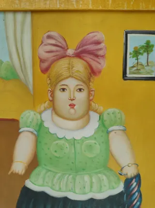 Quadro in stile Botero