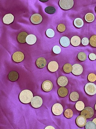 Lote de monedas extranjeras