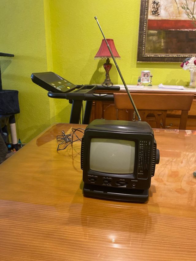 Mini TV Antigua Negra