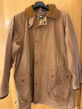 Chaqueta de abrigo cazador color Marrón