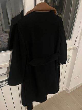 Cappotto Koan nero e marrone mai usato
