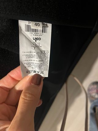 Cappotto Koan nero e marrone mai usato