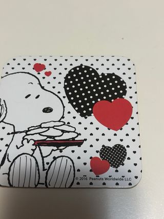 Sottobicchiere Snoopy Cuore Peanuts