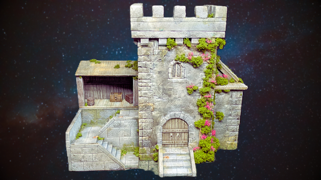 Escenografía Torre Piedra Diorama