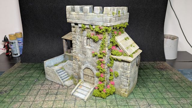 Escenografía Torre Piedra Diorama