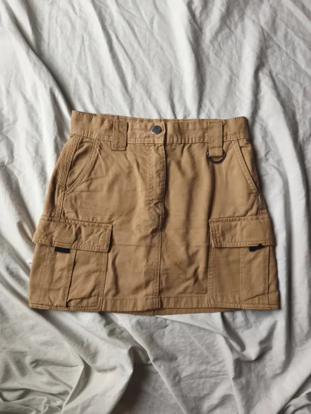 Minifalda Bershka Beige Talla S