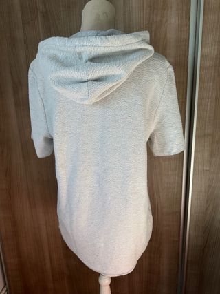 Sudadera Hollister gris manga corta T-M