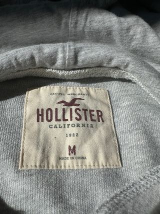 Sudadera Hollister gris manga corta T-M