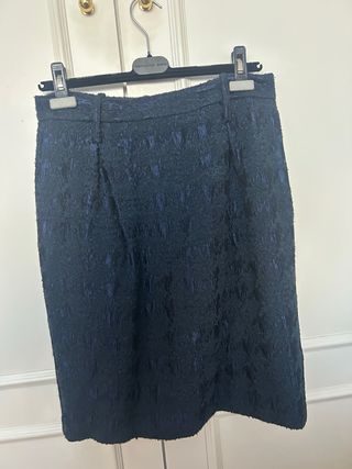 Traje Chaqueta Purificación García Azul Oscuro Tal