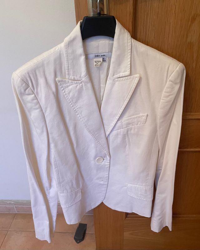 Americana Zara Blanca Talla S