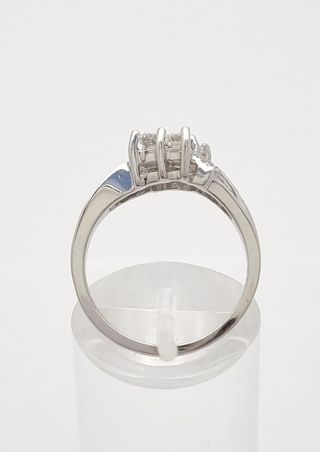 TV1025 ANILLO ORO BLANCO 14K SOLITARIO T12/52 