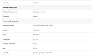 Altavoces Sparco PC Negros y Multicolor