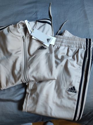 Chándal Adidas Unisex Beige