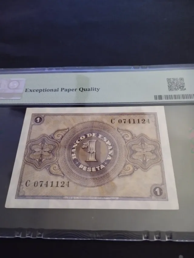 Billete 1 Peseta España 1937 Burgos