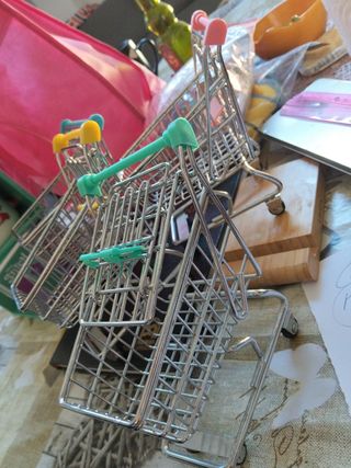 4 Carritos Supermercado Escritorio