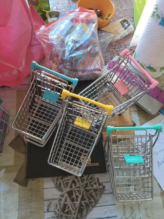 4 Carritos Supermercado Escritorio