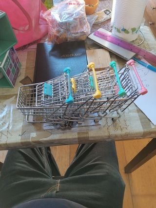 4 Carritos Supermercado Escritorio