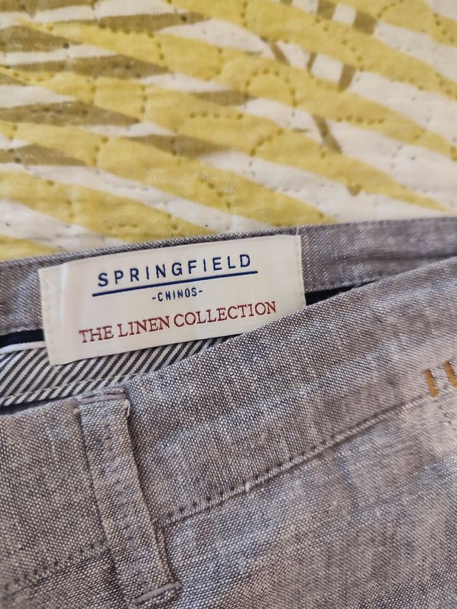 Pantalón gris de lino