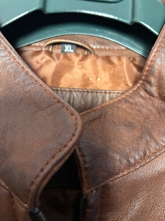 Chaqueta de cuero motera VTI Classics