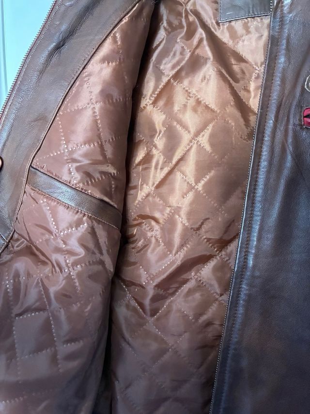 Chaqueta de cuero motera VTI Classics