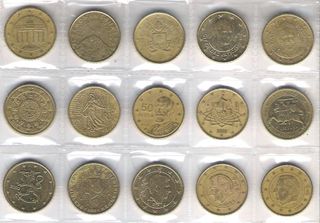 Monedas Euro 50 Céntimos Vaticano y más
