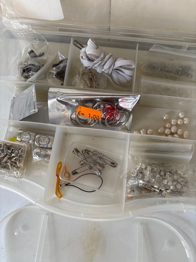 Lote abalorios y organizadores