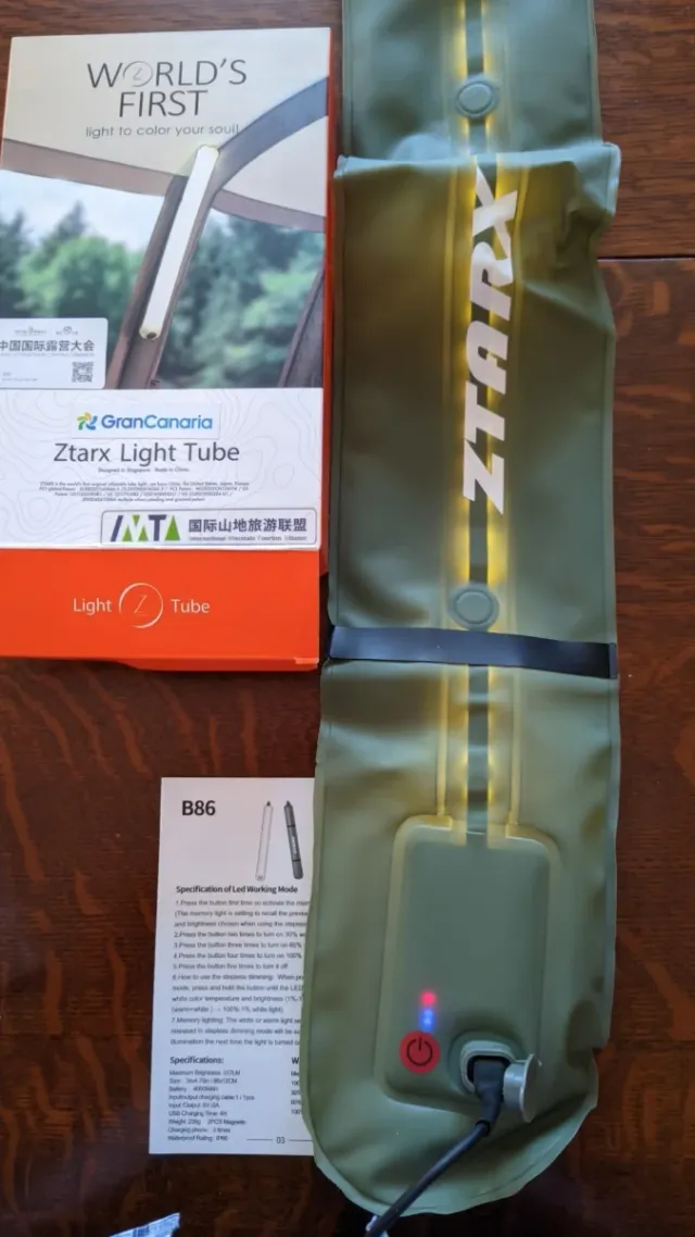 Tubo LED Inflable Ztarx B86