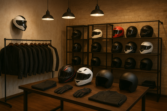 Cascos y chaquetas de moto