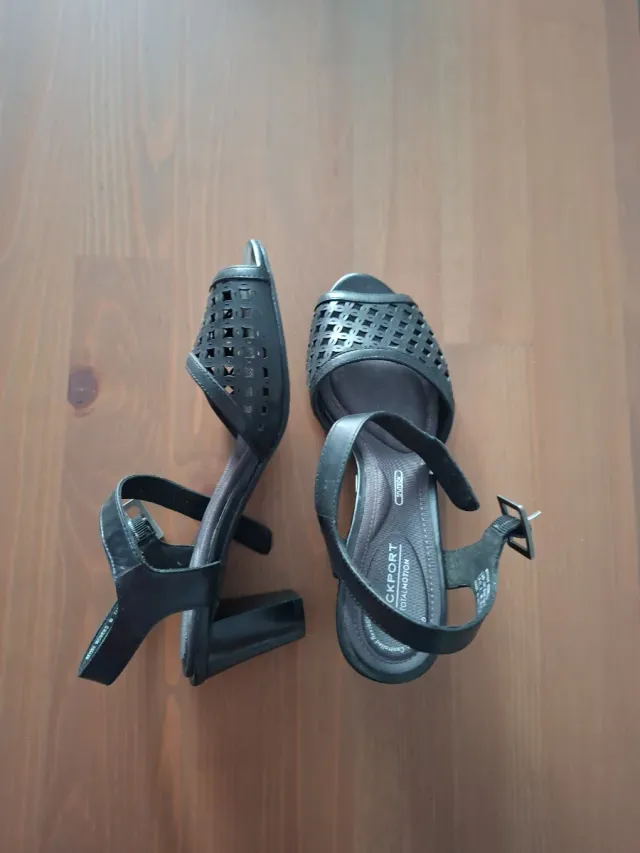 Sandalias cuña Rockport negras talla 36