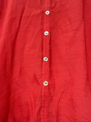 Blusa coral con botones