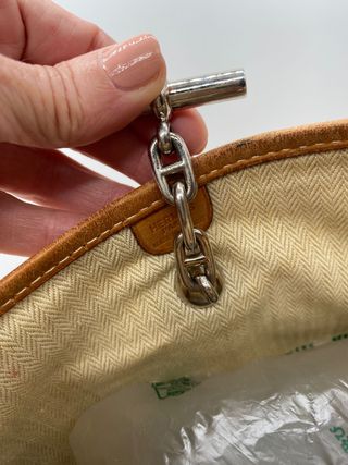 Bolso Hermès Vespa Beige/Marrón
