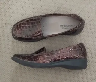 Zapatos Clarks Mujer Marrón Cocodrilo Usados