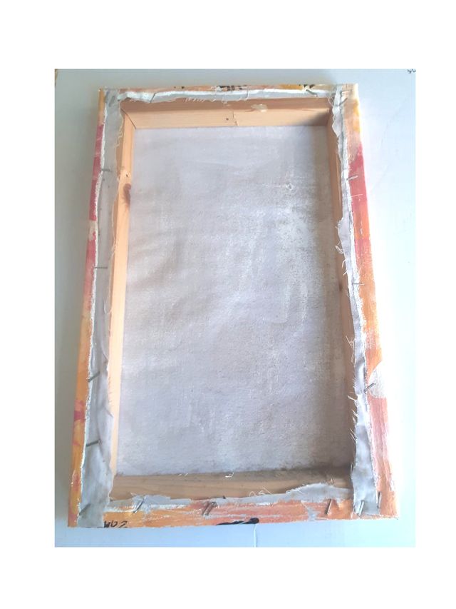 Dipinto etnico con telaio 25x38 cm