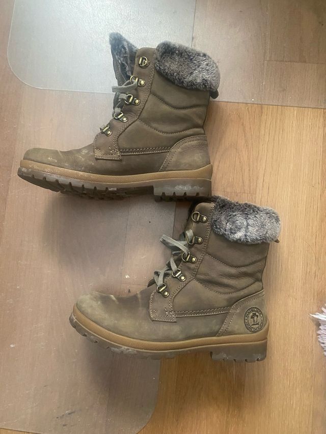 Botas Panama Jack Talla 37 Verde Militar