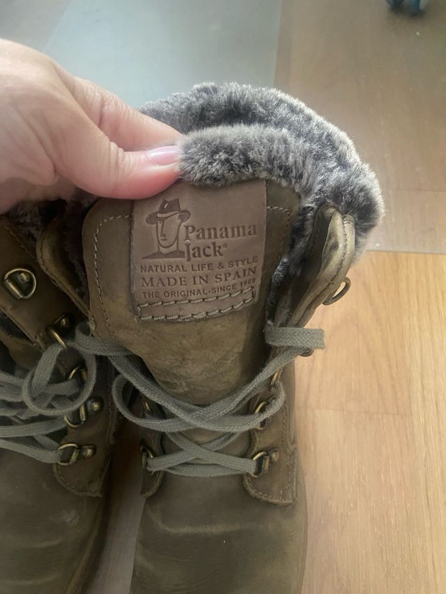 Botas Panama Jack Talla 37 Verde Militar