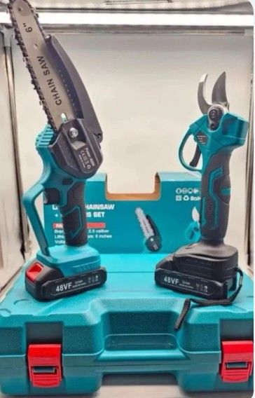 Motosega e forbice potatura a batteria 48V
