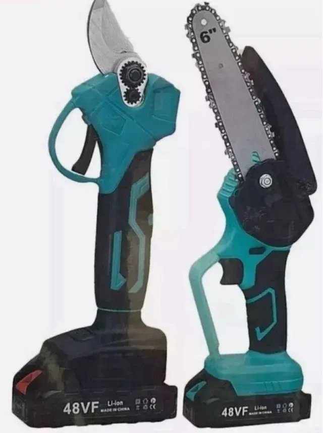 Motosega e forbice potatura a batteria 48V