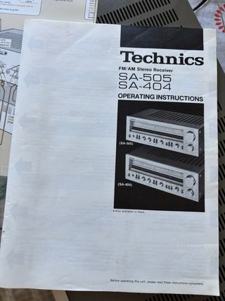 Receptor Amplificador Technics SA-404