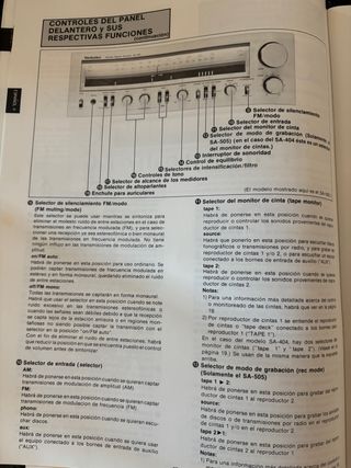 Receptor Amplificador Technics SA-404