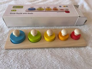 Puzzle madera formas y colores 1 año