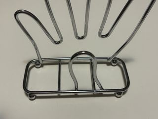 Portatovaglioli in metallo argento